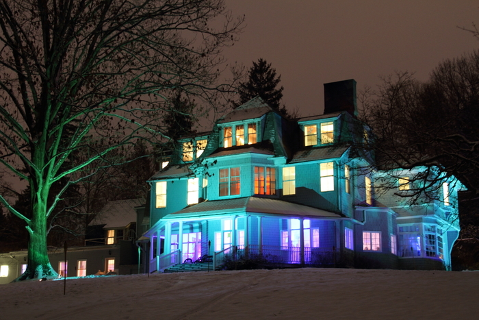CoSM illuminated by night